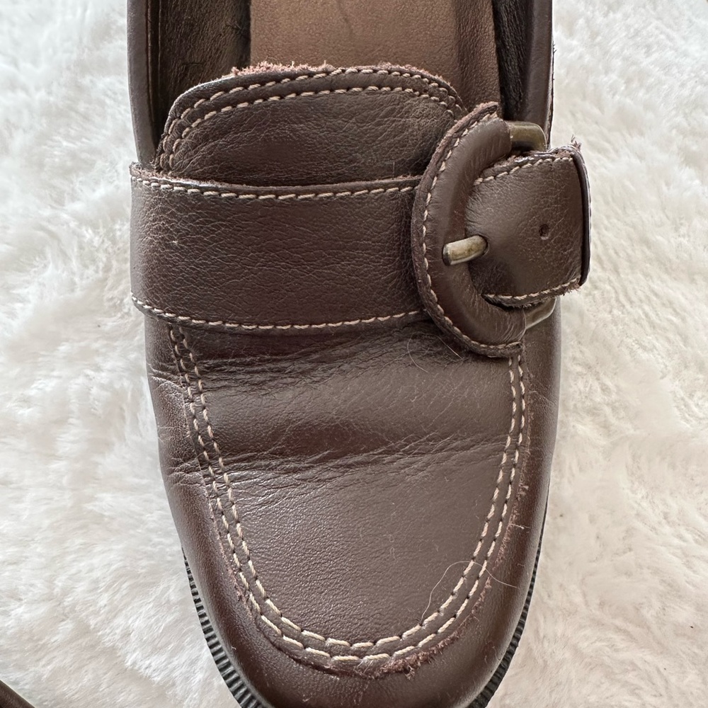 Bass heeled loafers - brown 7M - Picture 3 of 8